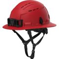Product Image of BOLT Red Full Brim Vented Safety Helmet – Type 2, Class C, 48-73-1658