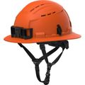 Product Image of BOLT Safety Orange Full Brim Vented Safety Helmet – Type 2, Class C, 48-73-1662