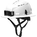 Product Image of BOLT White Full Brim Vented Safety Helmet w/ FR Chinstrap – Type 2, Class C - Custom Logo