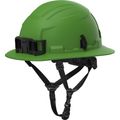 Product Image of BOLT Green Full Brim Non-Vented Safety Helmet – Type 2, Class E - Custom Logo, 48-73-1691C