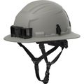 Product Image of BOLT Light Gray Full Brim Non-Vented Safety Helmet – Type 2, Class E - Custom Logo, 48-73-1693C