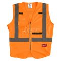 Product Image of Class 2 High Visibility Orange Safety Vest - 2XL/3XL (ANSI/CSA), 48-73-5073