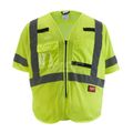 Product Image of Class 3 High Visibility Yellow Mesh Safety Vest - S/M, 48-73-5131