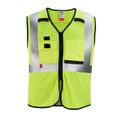 Product Image of AR/FR Cat. 1 Class 2 High Visibility Yellow Mesh Safety Vest (Small/Medium), 48-73-5201