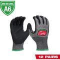 Product Image of 12 Pair Cut Level 6 High-Dexterity Nitrile Dipped Gloves (Small) 48-73-7000B