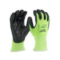 Product Image of 12 Pair High Visibility Cut Level 1 Polyurethane Dipped Gloves (Medium), 48-73-8911B