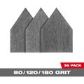 Product Image of Assorted 80, 120 & 180 Grit Mesh Sanding Sheets for M12 FUEL Orbital Detail Sander (Pack of 36)