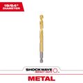 Product Image of 19/64" SHOCKWAVE Impact Duty RED HELIX Titanium Drill Bit, 48-89-4616