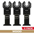 Product Image of 1-3/8" High Carbon Steel Wood Universal Fit Oscillating Multi-Tool Blade (Pack of 3), 49-25-1103