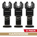 Product Image of 1-3/8" High Carbon Steel Precision Tooth Hardwood Oscillating Multi-Tool Blade (Pack of 3)