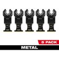 Product Image of 1-3/8" Carbide Teeth Metal Universal Fit Oscillating Multi-Tool Blade (Pack of 5), 49-25-1505