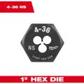Product Image of 4-36 NS 1" Hex Threading Die, 49-57-5307
