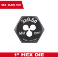 Product Image of M3-0.50 mm 1" Hex Threading Die, 49-57-5311