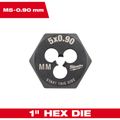 Product Image of M5-0.90 mm 1" Hex Threading Die, 49-57-5328