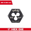 Product Image of M5-0.80 mm 1" Hex Threading Die, 49-57-5329