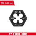 Product Image of M8-1.25 mm 1" Hex Threading Die, 49-57-5343