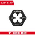 Product Image of 5/16" -24 NF 1" Hex Threading Die, 49-57-5344