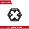 Product Image of 3/8" -24 NF 1" Hex Threading Die, 49-57-5351