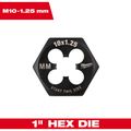Product Image of M10-1.25 mm 1" Hex Threading Die, 49-57-5353