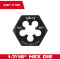 Product Image of 5/8" -11 NC 1-7/16" Hex Threading Die, 49-57-5369