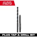 Product Image of 1/4" -20 NC Straight Flute Plug Tap & #7 Drill Bit, 49-57-5534