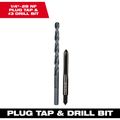 Product Image of 1/4" -28 NF Straight Flute Plug Tap & #3 Drill Bit, 49-57-5538