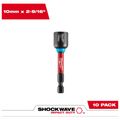 Product Image of SHOCKWAVE Impact Duty 10MM x 2-9/16" Magnetic Nut Driver (Pack of 10), 49-66-0710