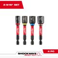 Product Image of 4 Piece SHOCKWAVE Impact Duty 2-9/16" Magnetic Nut Driver Set, 49-66-4566