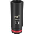Product Image of SHOCKWAVE Impact Duty 3/8" Drive 11/16" Deep 6 Point Socket, 49-66-6124
