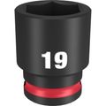 Product Image of SHOCKWAVE Impact Duty 3/8" Drive 19MM Standard 6 Point Socket, 49-66-6143