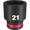 Product Image of SHOCKWAVE Impact Duty 3/8" Drive 21MM Standard 6 Point Socket, 49-66-6144