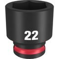 Product Image of SHOCKWAVE Impact Duty 3/8" Drive 22MM Standard 6 Point Socket, 49-66-6145