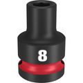 Product Image of SHOCKWAVE Impact Duty 1/2" Drive 8MM Standard 6 Point Socket, 49-66-6240