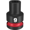 Product Image of SHOCKWAVE Impact Duty 1/2" Drive 9MM Standard 6 Point Socket, 49-66-6241