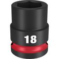 Product Image of SHOCKWAVE Impact Duty 1/2" Drive 18MM Standard 6 Point Socket, 49-66-6250