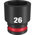 Product Image of SHOCKWAVE Impact Duty 1/2" Drive 26MM Standard 6 Point Socket, 49-66-6258