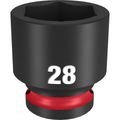 Product Image of SHOCKWAVE Impact Duty 1/2" Drive 28MM Standard 6 Point Socket, 49-66-6260
