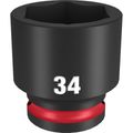 Product Image of SHOCKWAVE Impact Duty 1/2" Drive 34MM Standard 6 Point Socket, 49-66-6266
