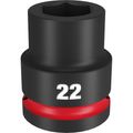 Product Image of SHOCKWAVE Impact Duty 3/4" Drive 22MM Standard 6 Point Socket, 49-66-6360