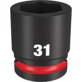 Product Image of SHOCKWAVE Impact Duty 3/4" Drive 31MM Standard 6 Point Socket, 49-66-6369
