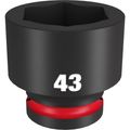 Product Image of SHOCKWAVE Impact Duty 3/4" Drive 43MM Standard 6 Point Socket, 49-66-6381