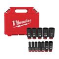 Product Image of 12 Piece SHOCKWAVE Impact Duty 3/8" Drive SAE Deep 6 Point Socket Set, 49-66-7006