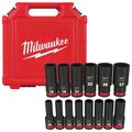 Product Image of 14 Piece SHOCKWAVE Impact Duty 1/2" Drive Metric Deep 6 Point Socket Set, 49-66-7014
