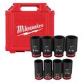 Product Image of 8 Piece SHOCKWAVE Impact Duty 3/4" Drive SAE Deep 6 Point Socket Set, 49-66-7018