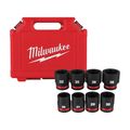 Product Image of 8 Piece SHOCKWAVE Impact Duty 3/4" Drive Metric Standard 6 Point Socket Set, 49-66-7019
