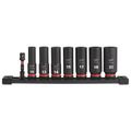 Product Image of 8 Piece SHOCKWAVE Impact Duty 3/8" Drive Metric Deep 6 Point Socket Set, 49-66-7021