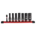 Product Image of 8 Piece SHOCKWAVE Impact Duty 3/8" Drive SAE Deep 6 Point Socket Set, 49-66-7024