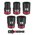 Product Image of 6 Piece SHOCKWAVE Impact Duty 3/8" Drive Metric Standard Socket Set, 49-66-7036