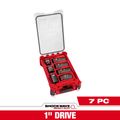 Product Image of SHOCKWAVE Impact Duty 1" Drive 7 piece MM & SAE Wheel Service Socket with PACKOUT, 49-66-7840