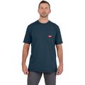 Product Image of GRIDIRON Pocket T-Shirt - Short Sleeve Blue (Large) 605BL-L